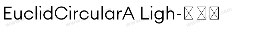 EuclidCircularA Ligh字体转换